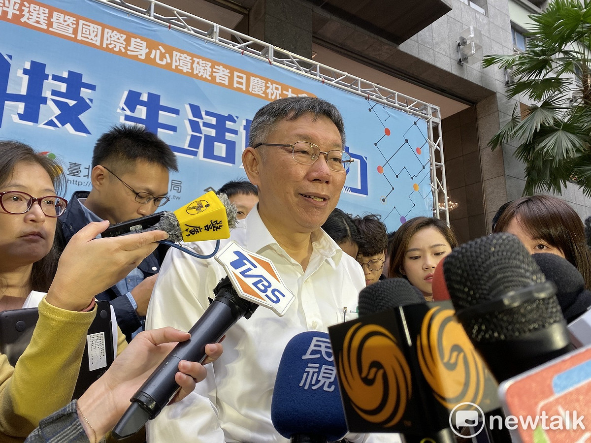 針對郭台銘稍早「搞台獨的都是垃圾」的發言，柯文哲澄清自己沒有說過這句話。 圖：周煊惠 ／攝（資料照片）