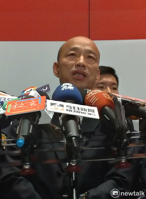 國民黨總統參選人韓國瑜。 圖：陳佩君／攝