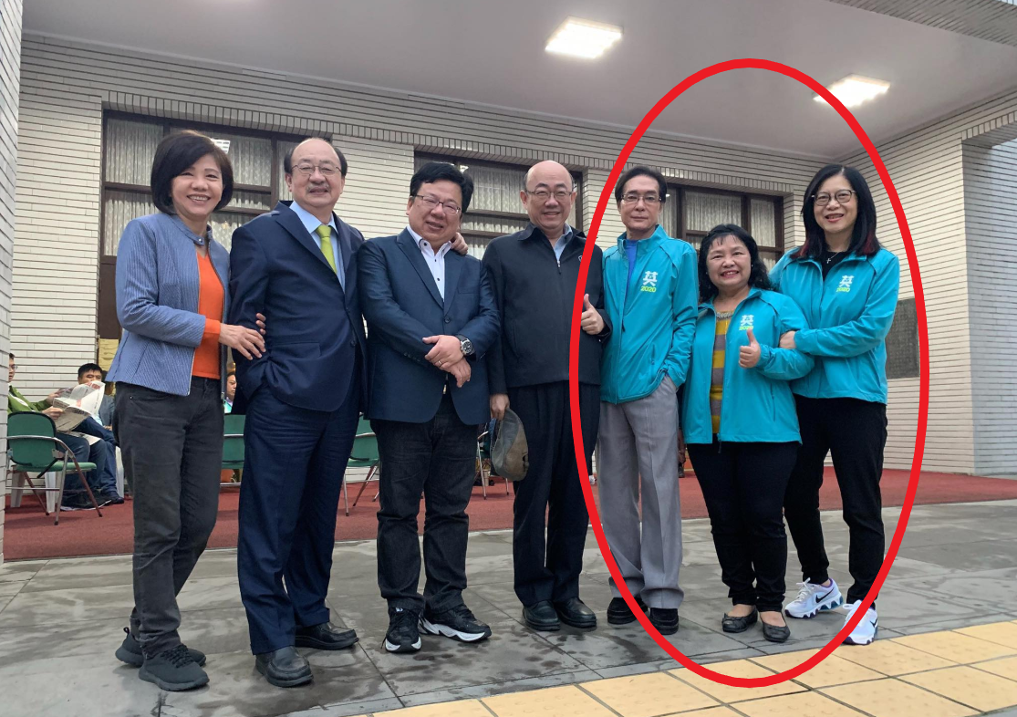 民進黨選舉競選主色近似「長廷綠(台灣青)」 圖：翻攝自管碧玲臉書