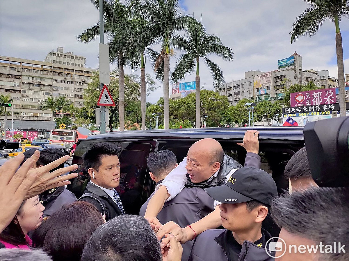 國民黨總統候選人韓國瑜回防台北輔選。 圖：黃建豪/攝