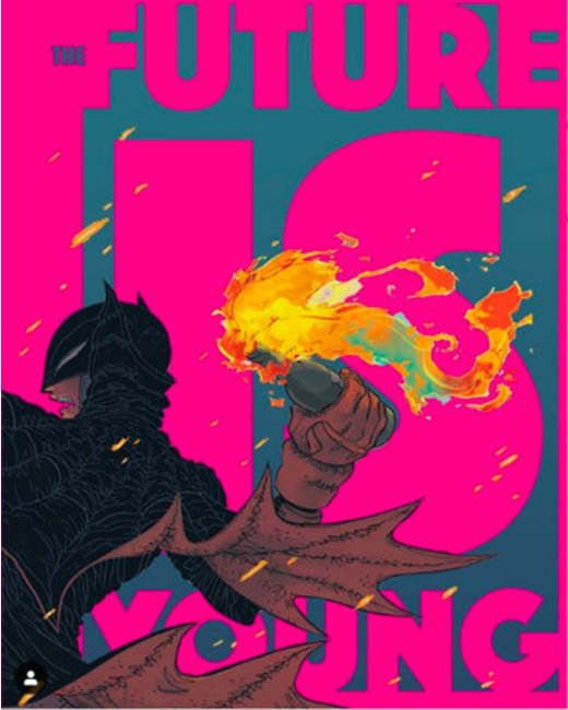 DC漫畫(DC Comics)近日公布最新蝙蝠俠漫畫的封面，蝙蝠俠手上似是拿著汽油彈。 圖：翻攝自dccomics Instagram