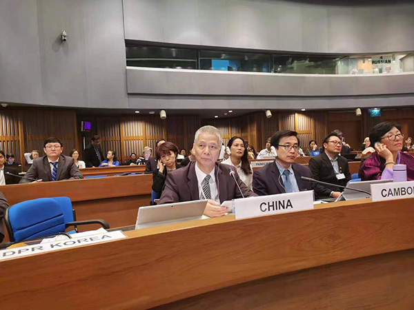 聯合國亞太婦女權益審議會議中國代表。 圖 : 翻攝自搜狐