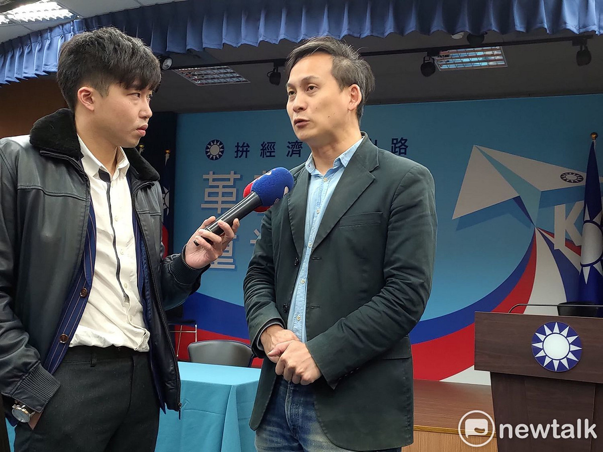 韓競辦發言人葉元之，影射楊蕙如背後有民進黨操作。 圖：黃建豪/攝