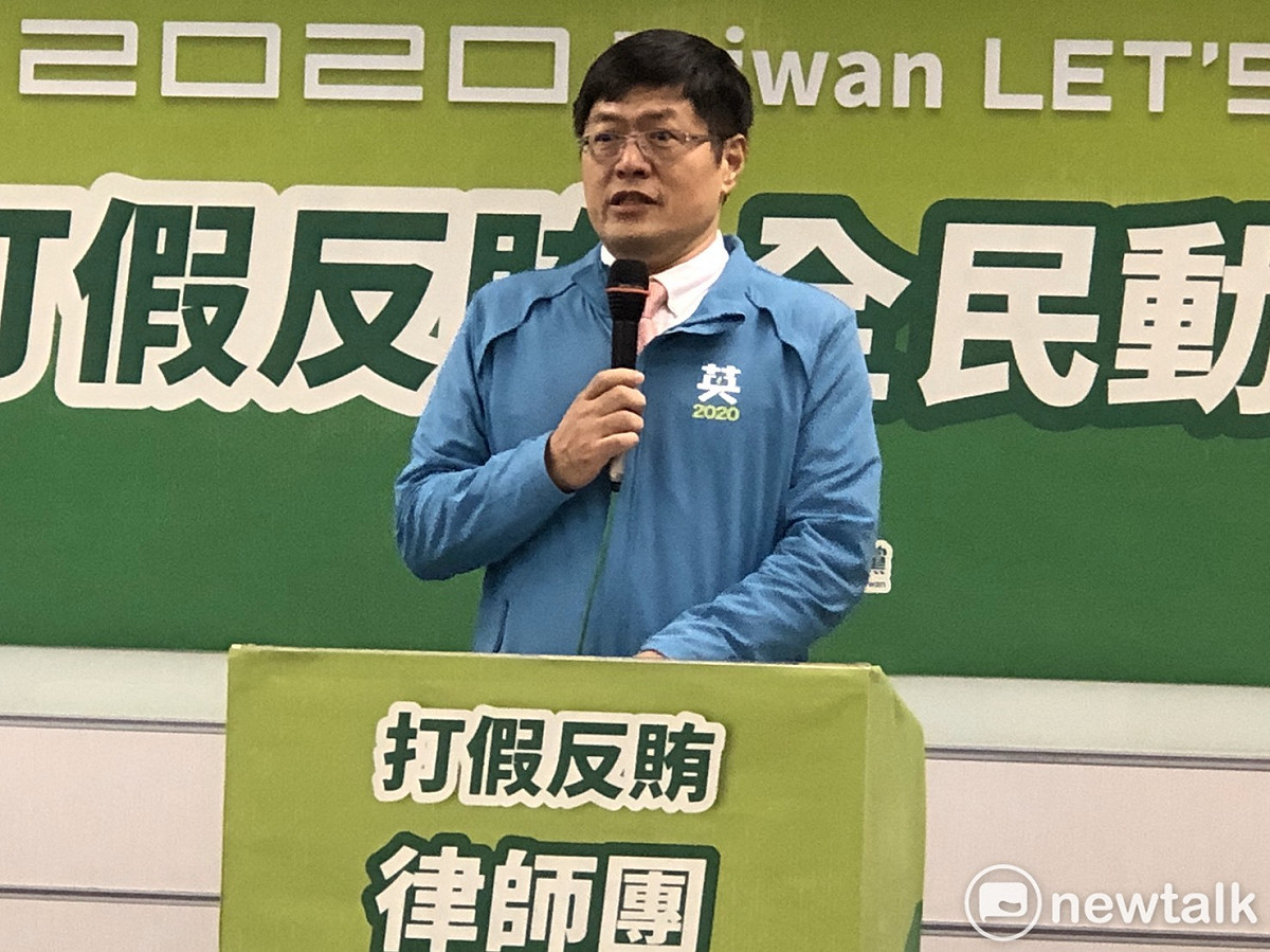 連立堅律師擔任民進黨「打假反賄小組」執行長。 圖：謝莉慧/攝