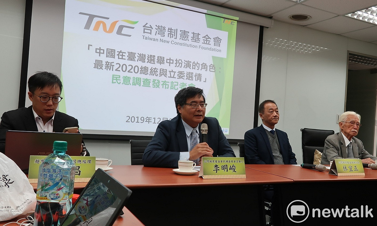 台灣制憲基金會民調發表會 圖：林朝億/攝