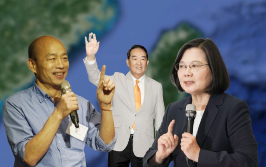寶島通訊時事民調報告，蔡賴配支持率來到「58.55%」，韓張配則是「29.90%」，宋余配「7.98%」。 圖：新頭殼合成