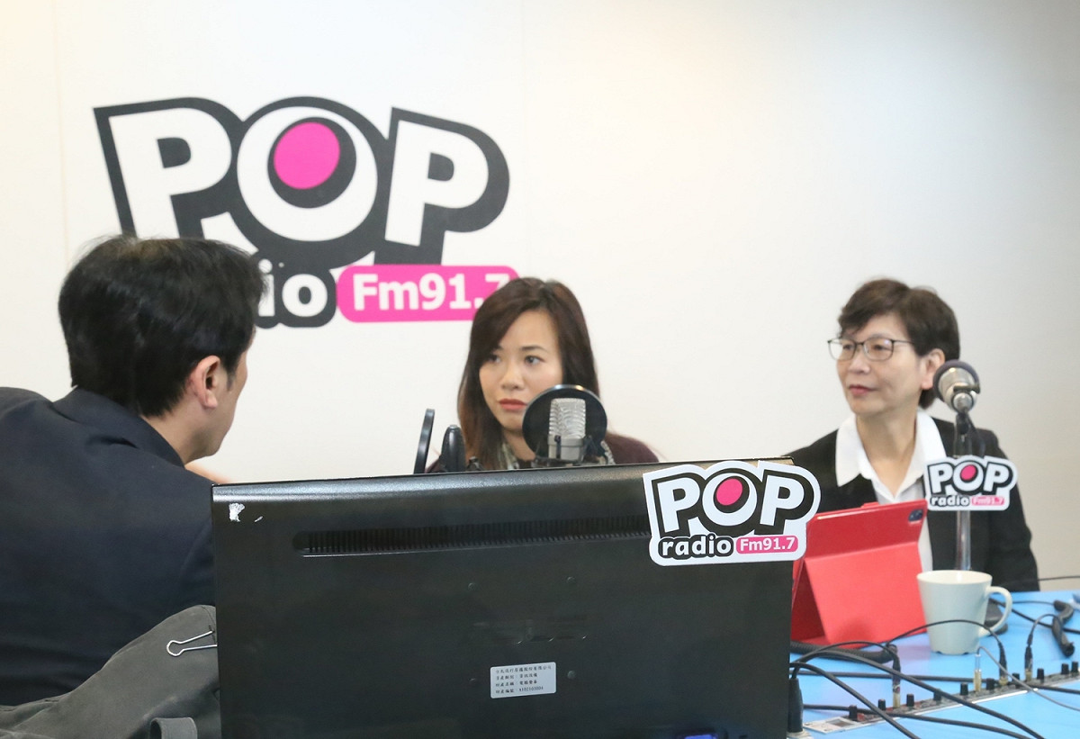 民眾黨不分區立委提名人吳欣盈、蔡壁如。 圖：《POP撞新聞》 / 提供