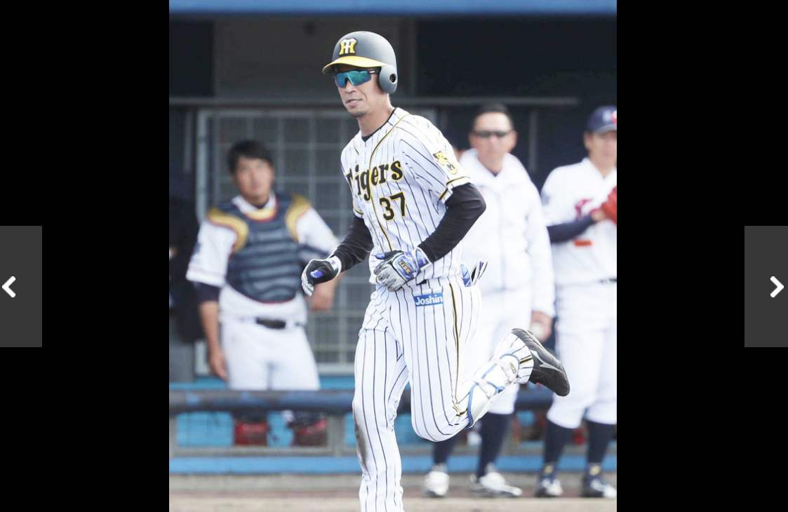 阪神虎隊內野手森越祐人在戰力外測試會敲出生涯首轟。 圖／截自日本雅虎