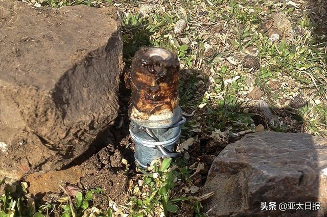 氰化物炸彈裝置，外觀看起來像灑水器。 圖 : 翻攝自微信