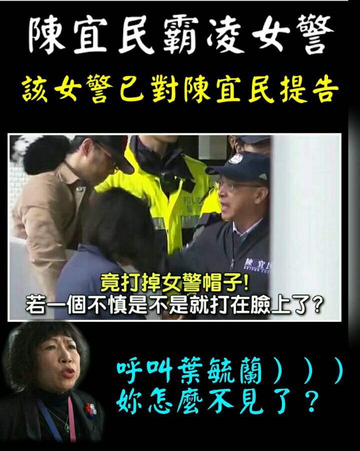 網友痛批陳宜民舉止粗暴不理性，甚至還有人直呼要葉毓蘭出面譴責藍委的暴力行徑。 圖/取自打馬悍將粉絲團