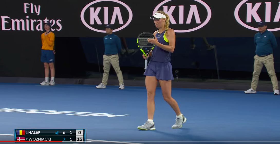 「丹麥甜心」Caroline Wozniacki。 圖：擷取自Youtube