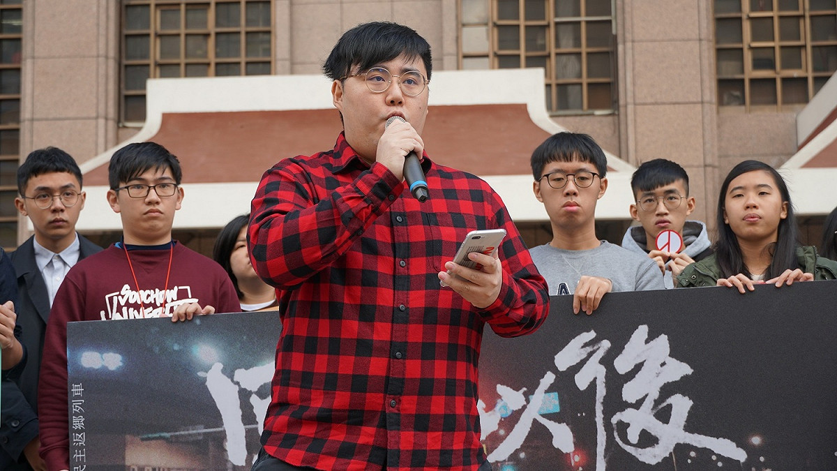 政大學生會會長柯嘉偉。 圖：臺灣青年民主協會/提供