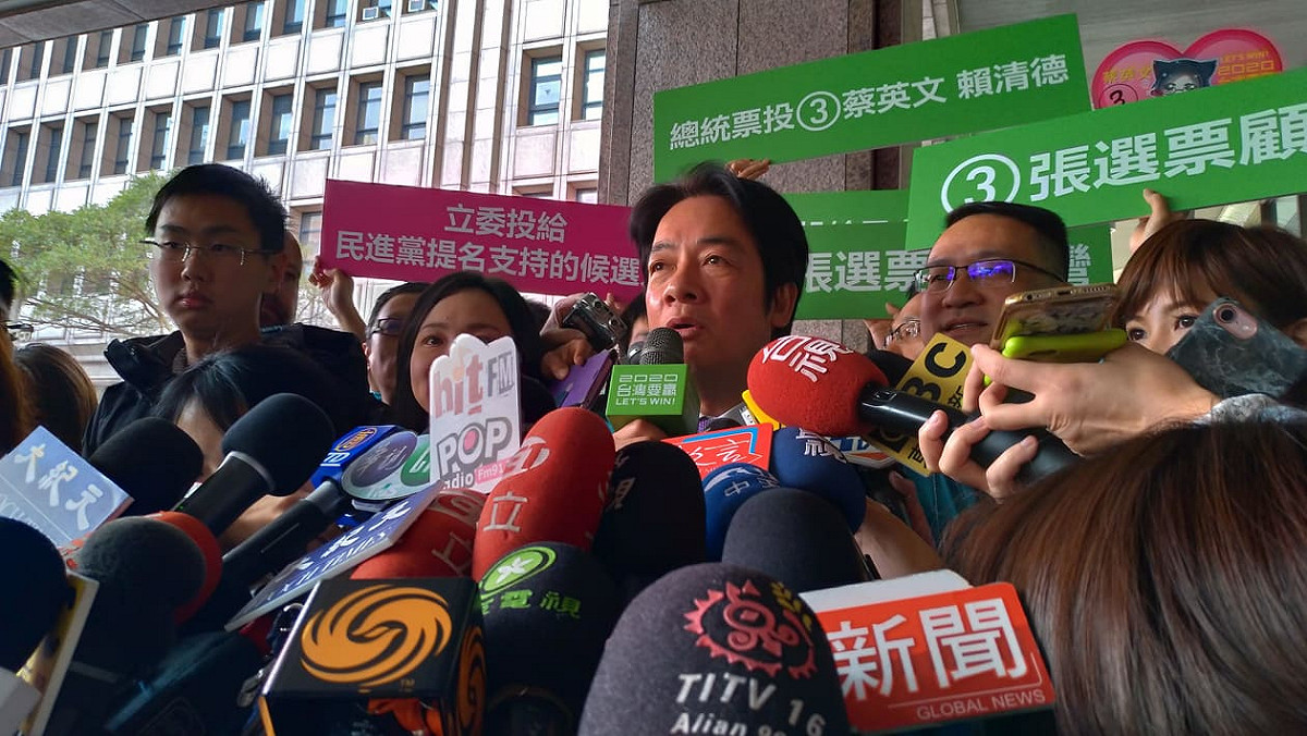 賴清德會受接受媒體訪問。 圖：陳佩君/攝