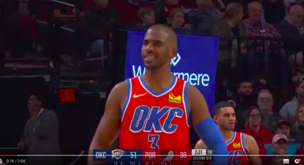 Chris Paul。 圖：擷取自Youtube