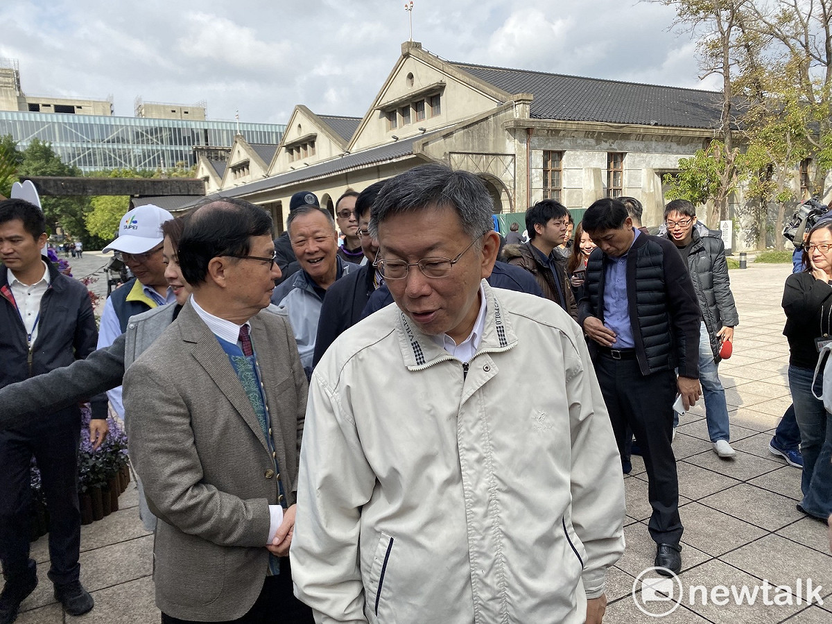 台北市長柯文哲今日參觀田園城市成果發表。 圖：周煊惠 ／攝