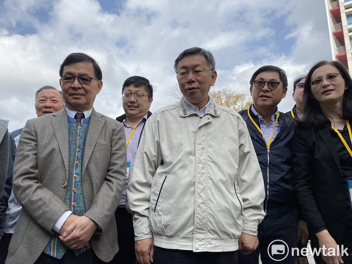 台北市長柯文哲參觀田園城市成果發表。 圖：周煊惠 ／攝
