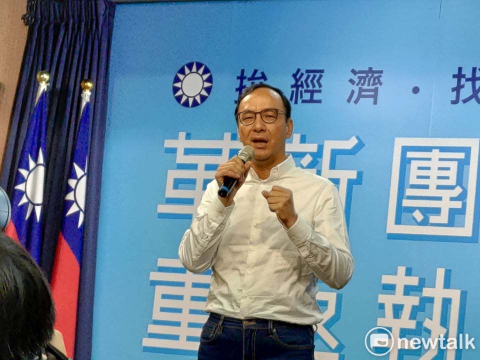 韓國瑜全國競選總部主委朱立倫。 圖：黃建豪/攝（資料照片）