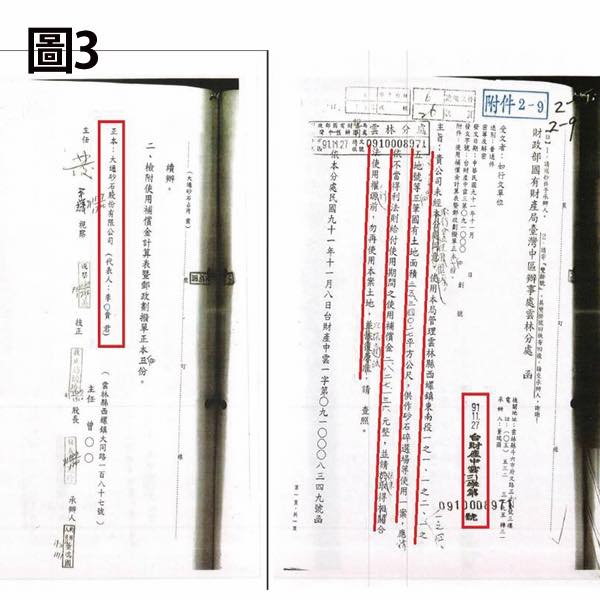 黃國昌表示，財政部2002年11月曾發函給李日貴要求回復土地原狀。 圖：翻攝黃國昌臉書