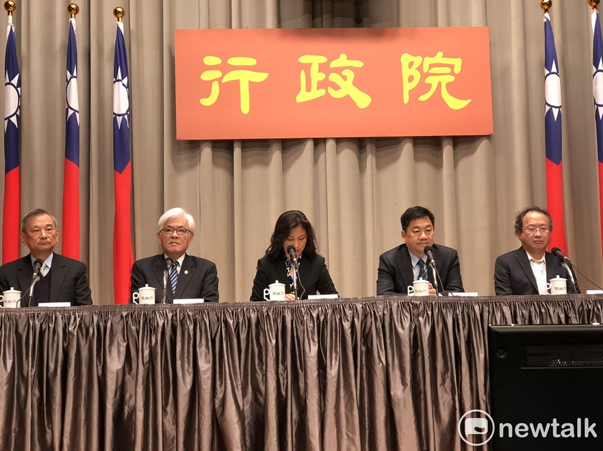 行政院會後記者會。 圖：謝莉慧/攝