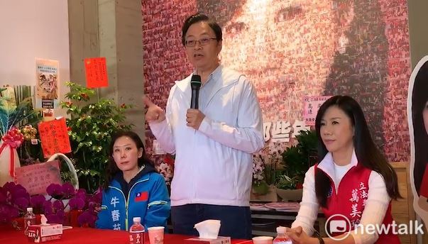 張善政主張新住民來台半年內懷孕就應給健保保障。 圖：林昀真／攝