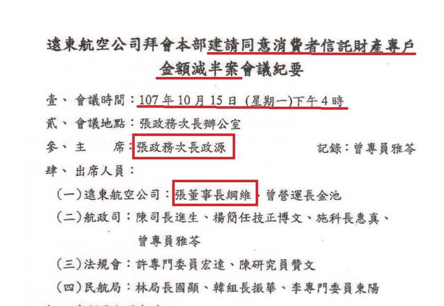 黃國昌出示證據，質疑張維綱說謊。 圖:黃國昌臉書