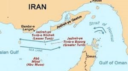 荷莫茲海峽（Strait of Hormuz）。 圖 : 翻攝自maritime-executive.com