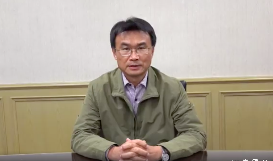 農委會主委陳吉仲批國民黨總統候選人韓國瑜在雲林縣配合某特定候選人，讓花生價格因政治操作受到影響 圖：截取自陳吉仲影片