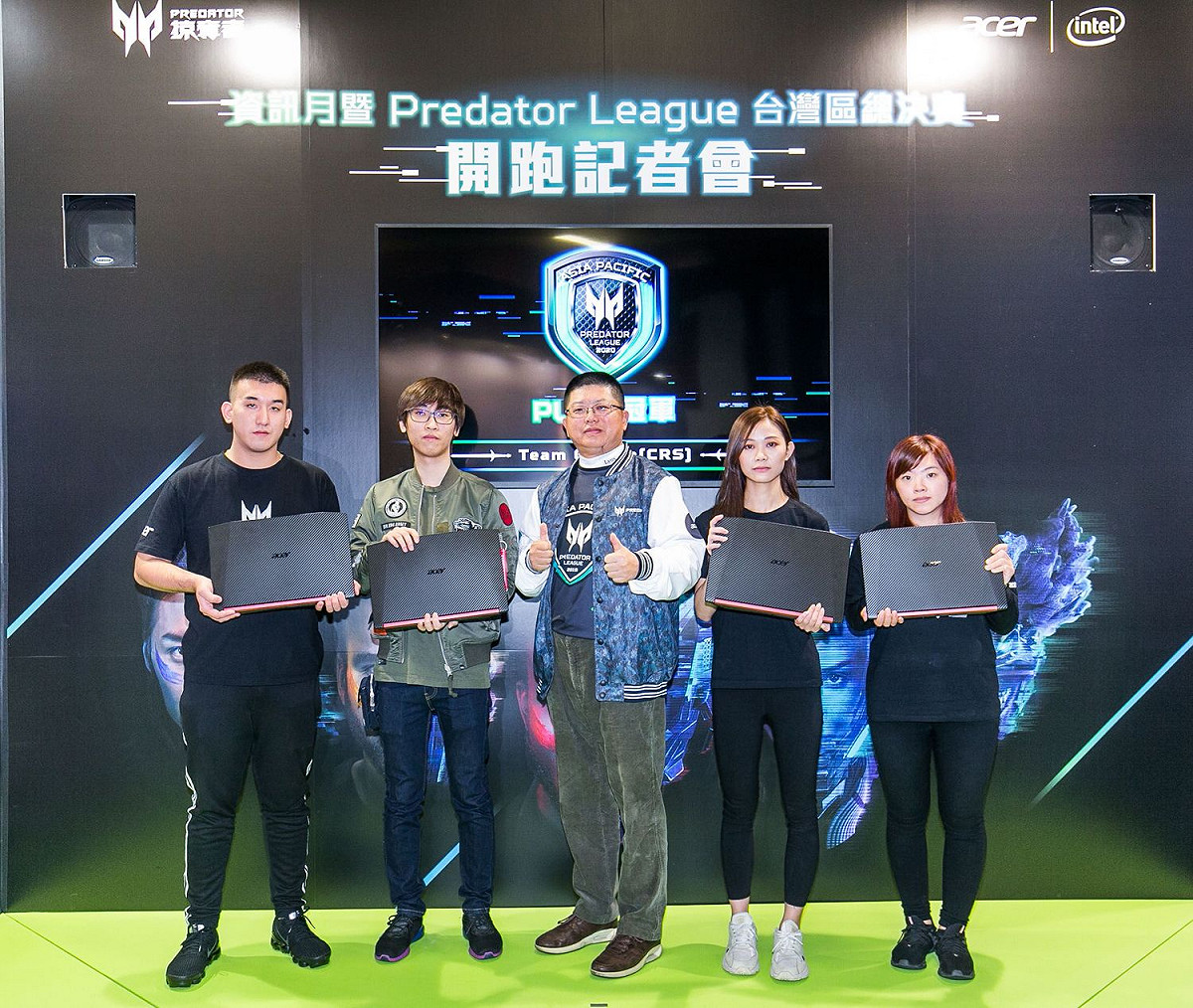 「Team Curson」於Predator League《絕地求生》台灣總決賽奪冠 圖：acer/提供