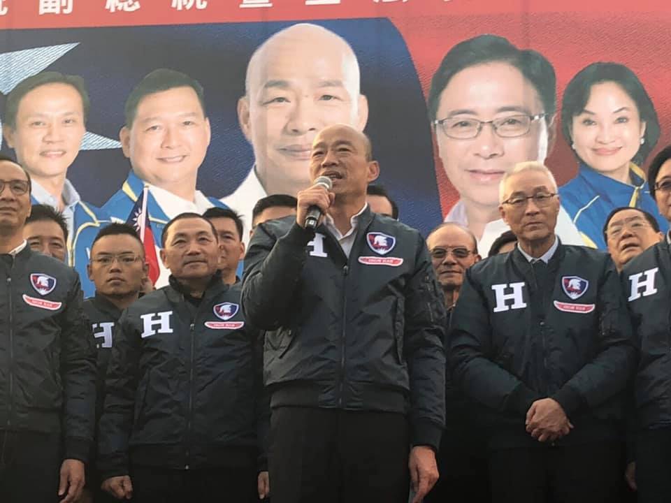 2020總統大選進入倒數，國民黨總統候選人韓國瑜今（14）日將一連走訪彰化縣、雲林縣以及嘉義市。 圖 : 翻攝自韓國瑜臉書（資料照片）