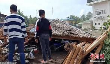 菲律賓民答那峨島發生地震，造成至少3人喪命。 圖 : 翻攝自中新網