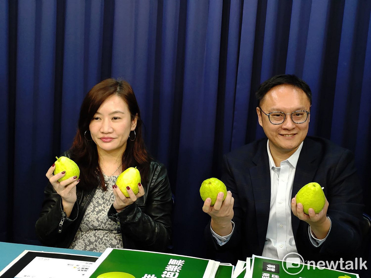 韓辦總發言人王淺秋、鄭照新斥責蔡政府政見承諾跳票。 圖：黃建豪/攝