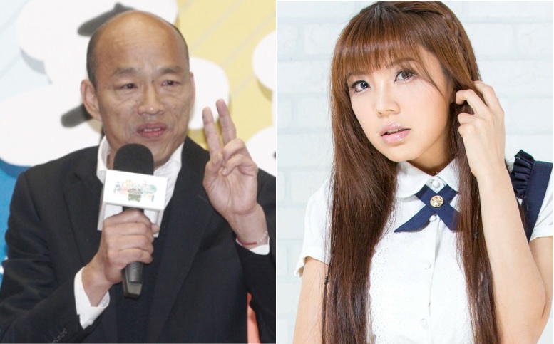 國民黨總統候選人韓國瑜挺波特王，親共藝人劉樂妍跳出來反批，要韓國瑜別再說了，更以自己支持國民黨為恥，稱現在要投給韓，都是因為不得已 圖：張良一／攝、翻攝自劉樂妍臉書（合成圖）