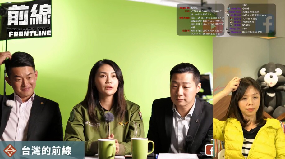 陳柏惟耍寶學洪慈庸動作。 圖：洪慈庸立委辦公室/提供