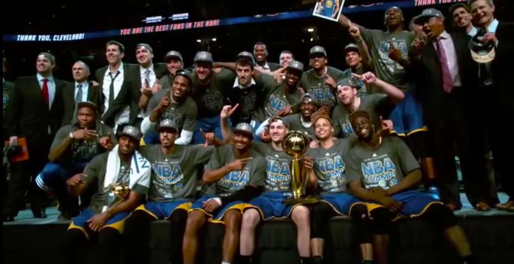 NBA 2017-18賽季總冠軍金州勇士。 圖：擷取自Youtube