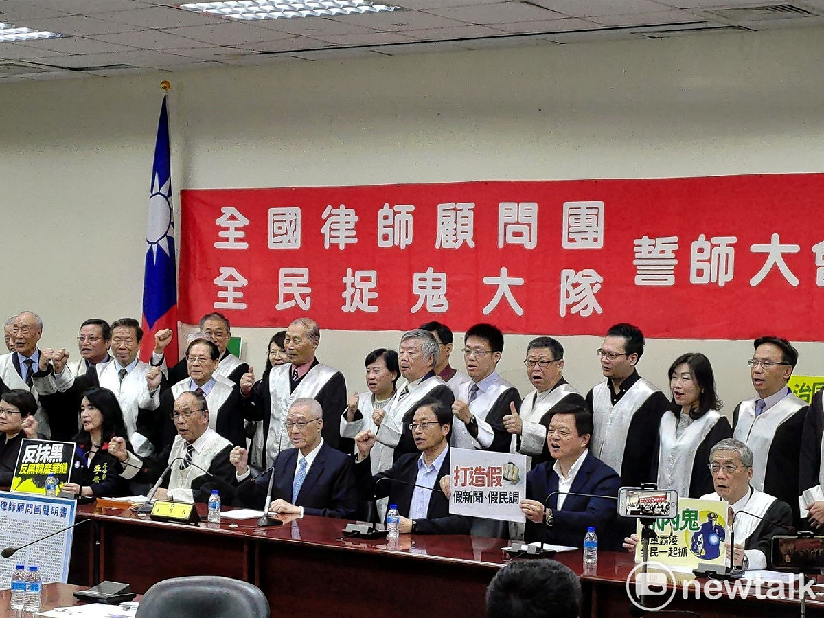 國民黨宣布成立全民抓鬼大隊，揚言要端正選舉風氣。 圖：黃建豪/攝