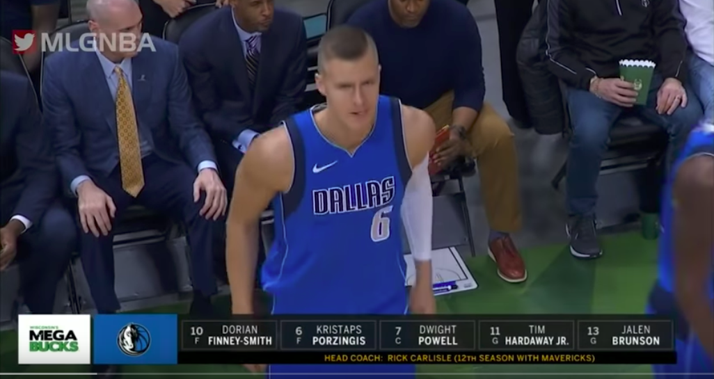 Kristaps Porzingis。 圖：擷取自Youtube