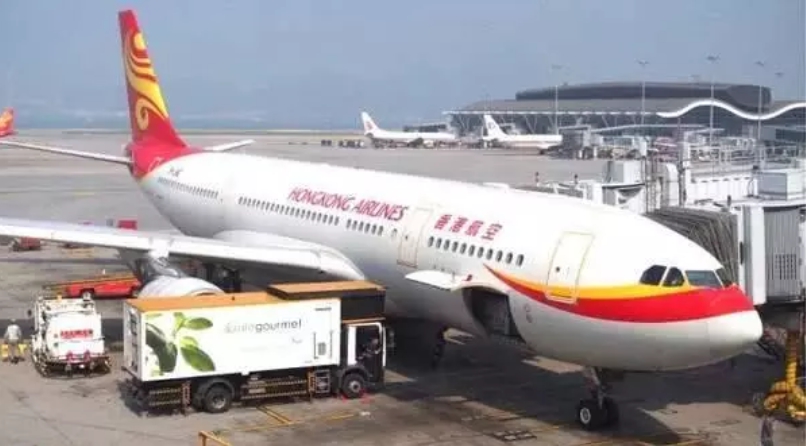 機管局證實，因港航債務問題，已扣押港航7架飛機，若未在期限內繳款，機管局將出售該飛機 圖：翻攝自微信