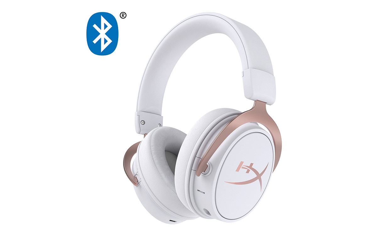 HyperX Cloud MIX玫瑰金藍芽無線耳機建議售價NTD 6,990。