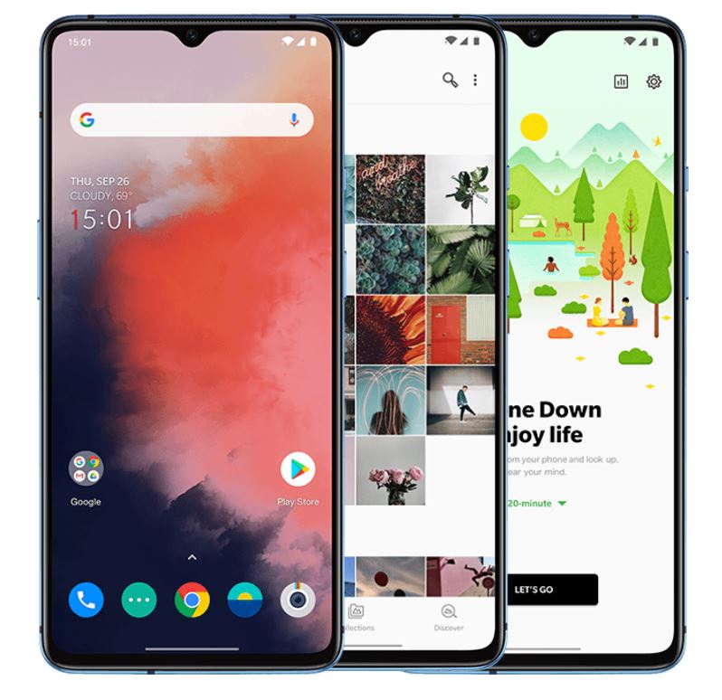 《9to5Google》認為整體來說CP值最高的手機是OnePlus 7T。 圖：截取自官網
