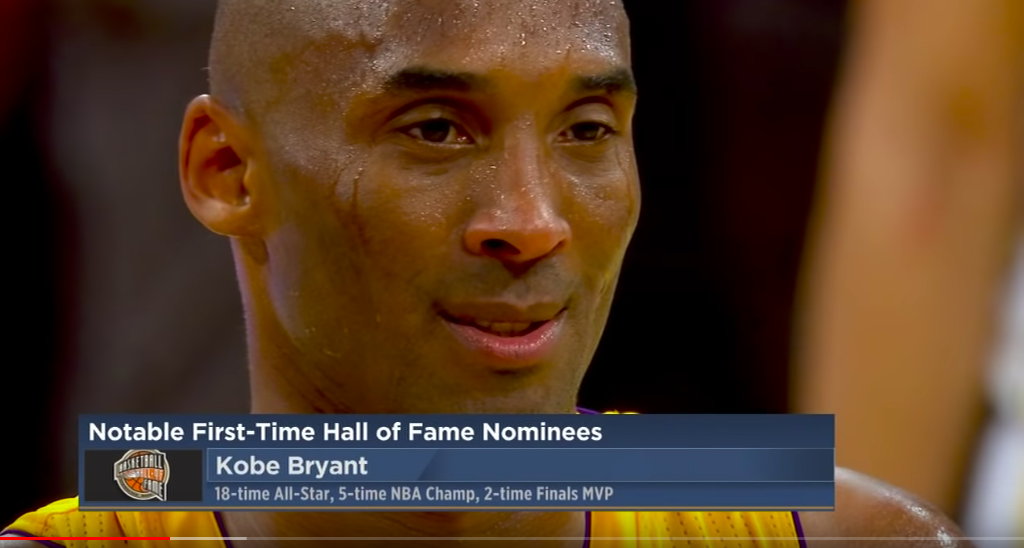 Kobe Bryant。 圖：擷取自youtube