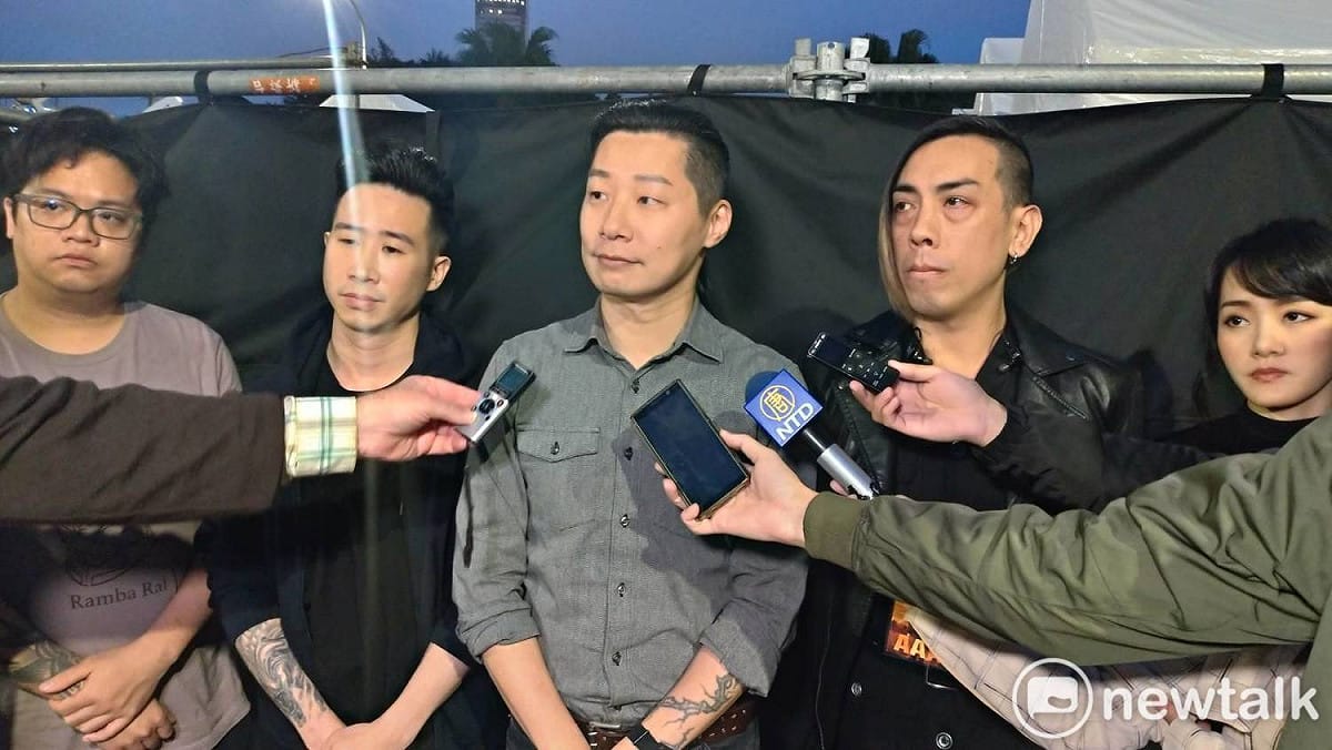 閃靈會前接受媒體訪問。 圖：陳佩君／攝