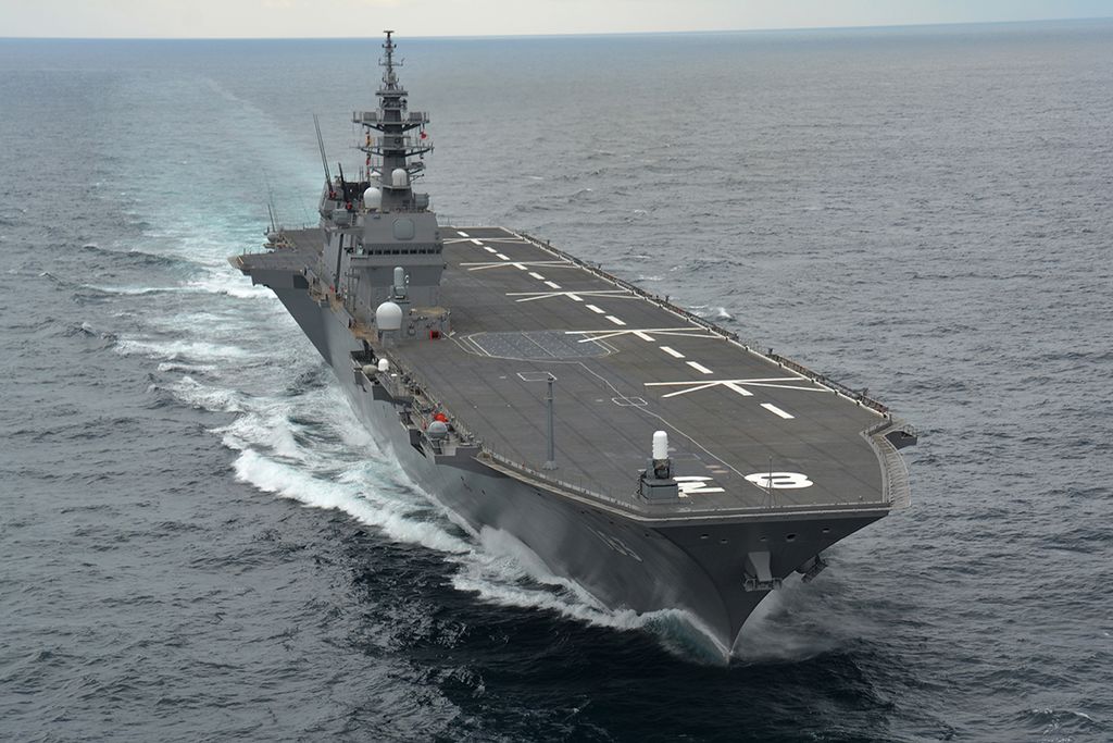 日本出雲艦雖然名義上是護衛艦，但其實是準航母 圖：Kaijō Jieitai （海上自衛隊）提供　CC4.0