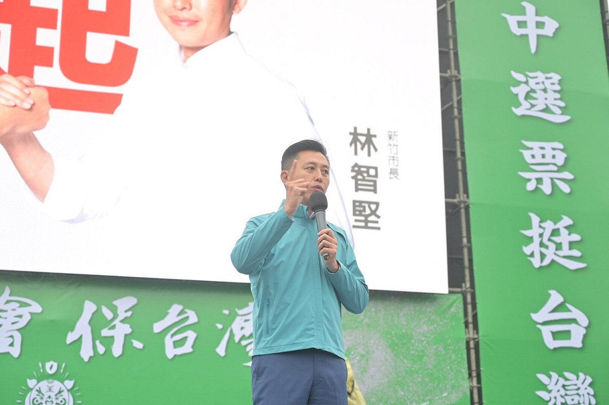 高雄發起罷韓大遊行，新竹市長林智堅在新竹市隔空相挺，更以「周處除三害」的故事來諷刺韓國瑜是社會亂源。 圖／林智堅競總提供