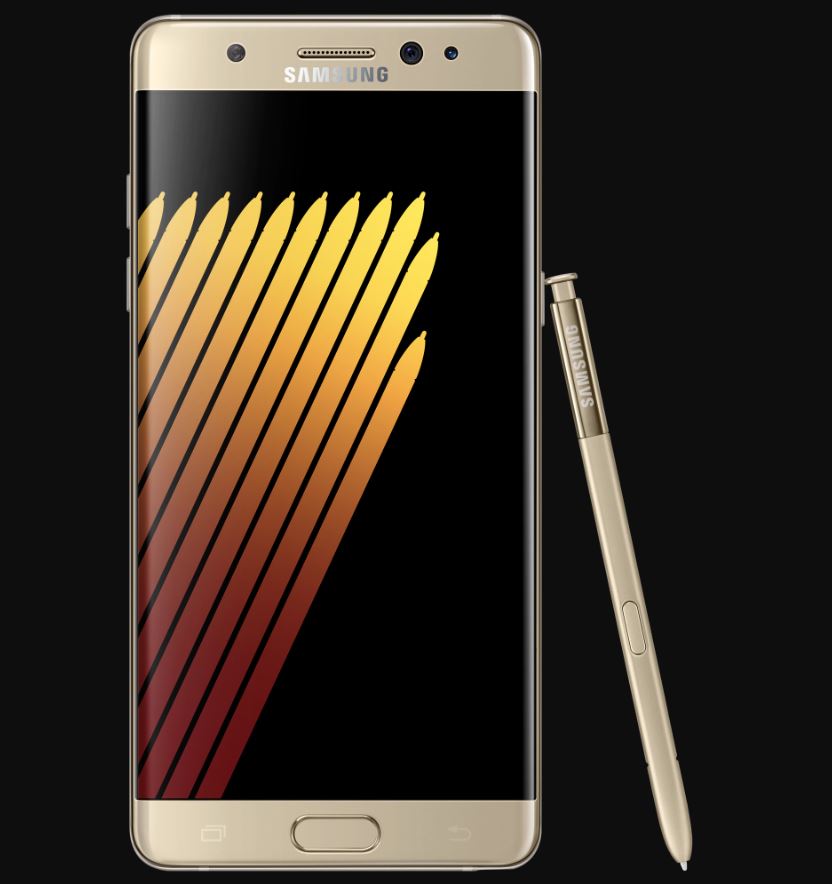 三星Note 7因電池爆炸事件頻傳而上榜。 圖：截取自三星官網