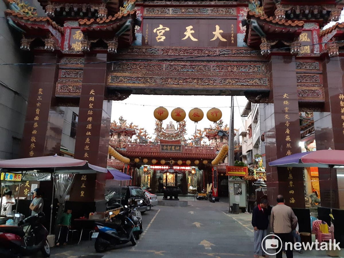 嘉義市大天宮為朝陽里的知名地標，也是選舉的投開票所。 圖：蔡坤龍/攝