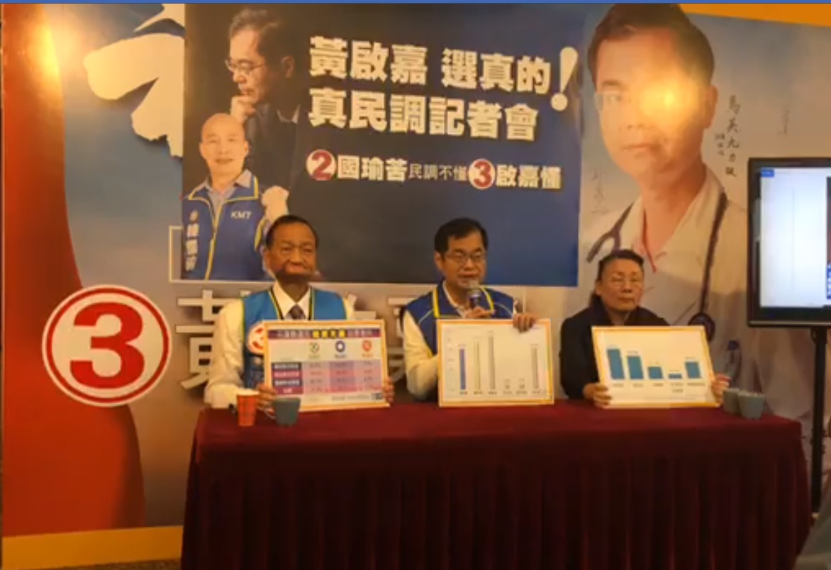 國民黨花蓮縣立委候選人黃啟嘉反駁低迷民調，指出自己與傅崐萁僅有1%的差距。 圖:翻攝自黃啟嘉臉書