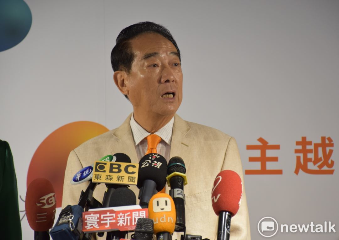 宋楚瑜說他並不擔心國民黨，「因為早就看透」。 圖：林昀真／攝