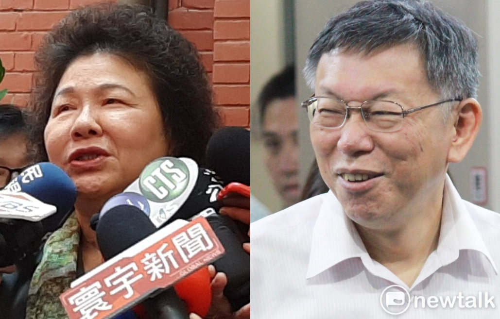 台北市長柯文哲近日猛攻陳菊任高雄市長時負債3000億元，要求陳菊解釋，陳菊幕僚回嗆柯，因為「她不是好命子的台北市長」。 圖：新頭殼合成