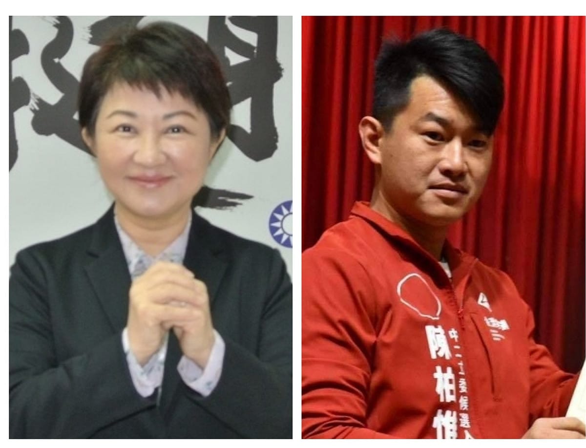 針對台中市長盧秀燕今日宣布撤銷中火２機組的操作許可證，台灣基進黨立委候選人陳柏惟痛批，難怪名列全台最爛市長之一。 圖：新頭殼合成