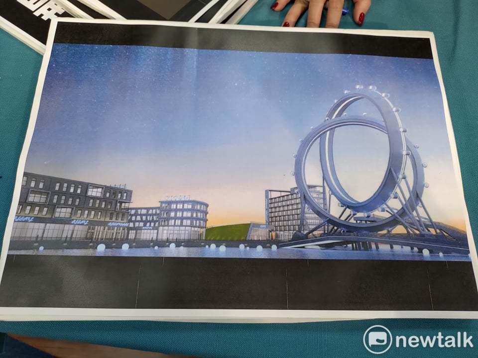 愛情摩天輪設計圖。 圖：黃建豪/攝